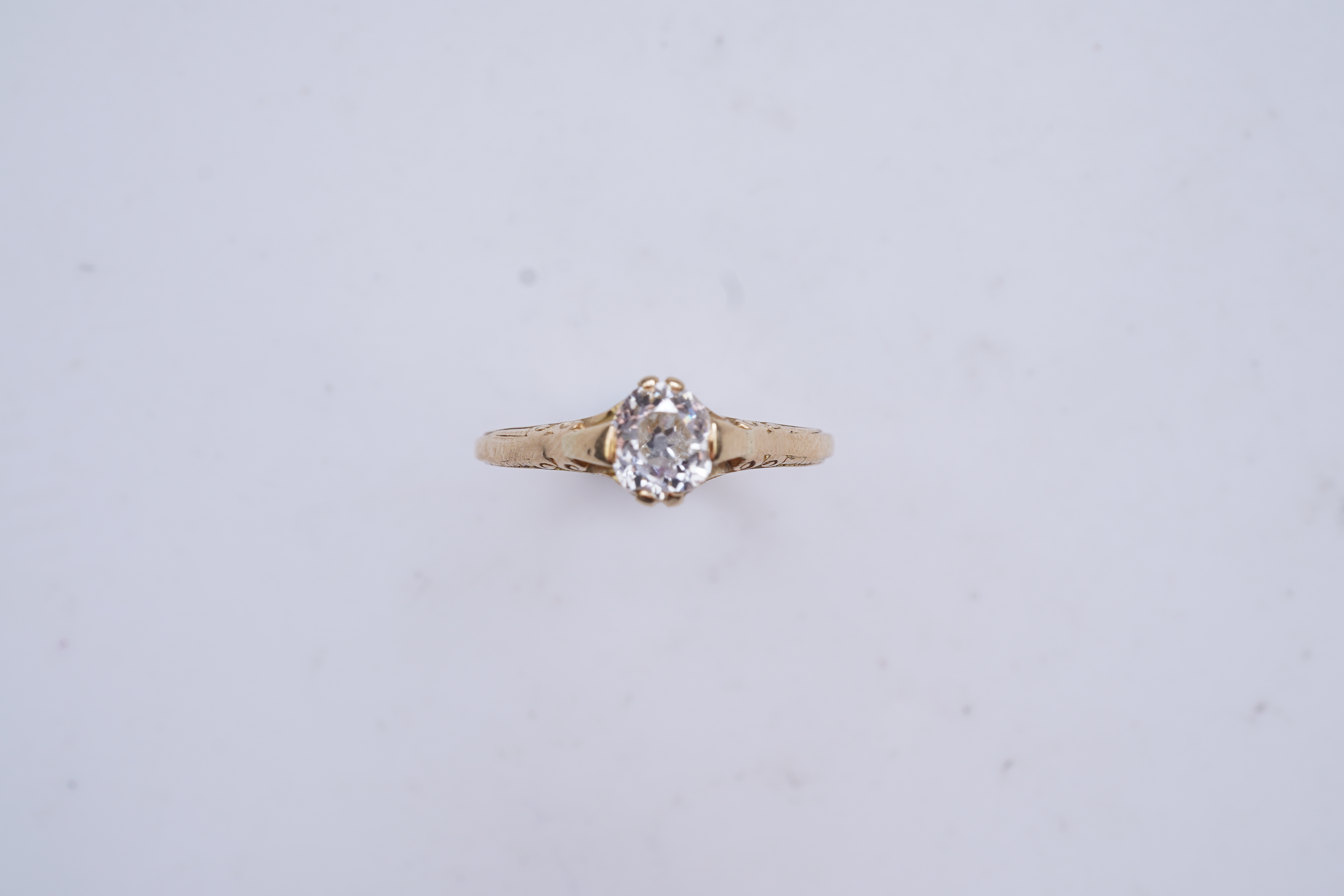 A gold and diamond ring, early 20th century